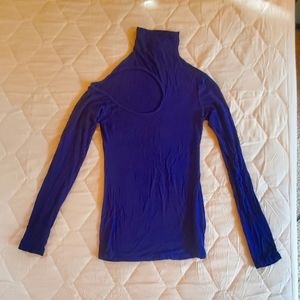 Bebe top navy blue xs